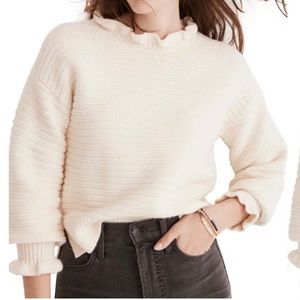 Madewell Ruffle Neck Sweater